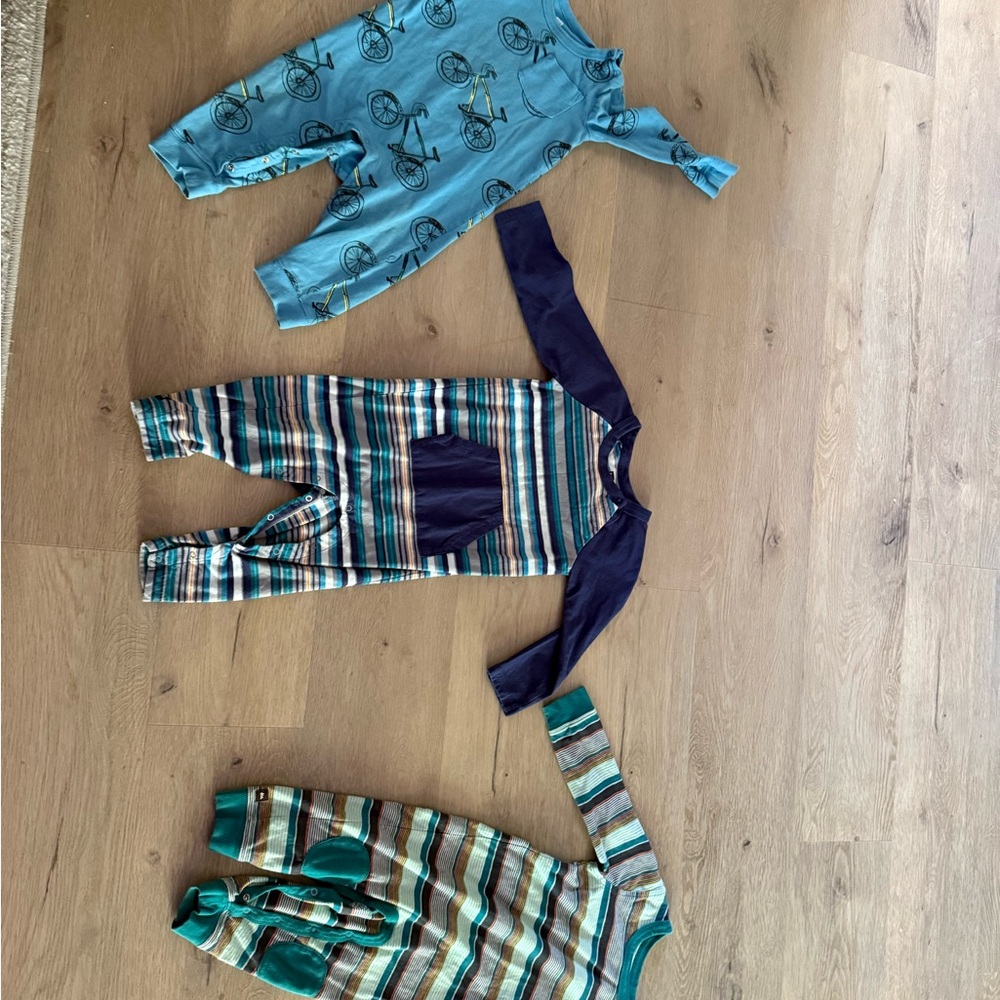 Tea Collection: Blue, Navy, and Green Bodysuits